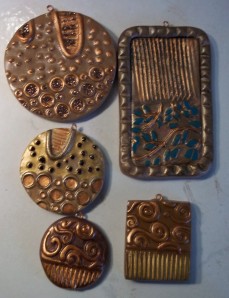 Polymer Clay Textured Beads